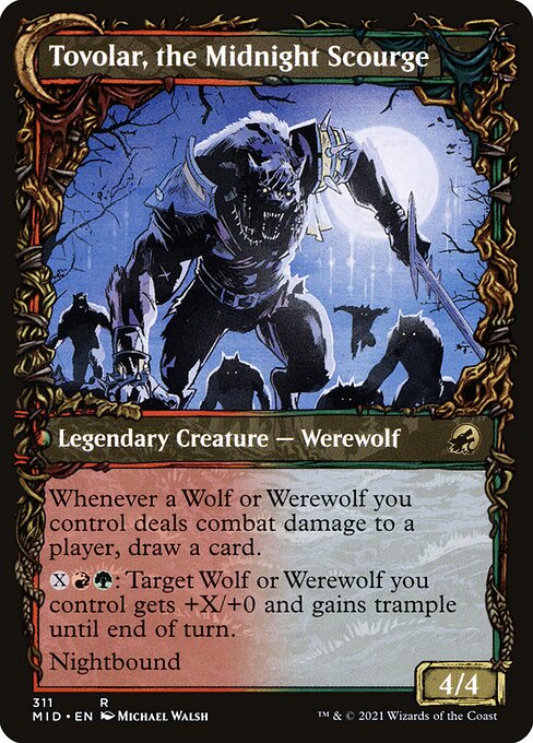 Magic the Gathering Card - Tovolar, the Midnight Scourge - MTG Circle
