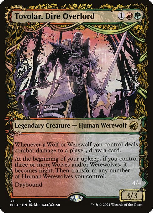 Magic the Gathering Card - Tovolar, Dire Overlord - MTG Circle