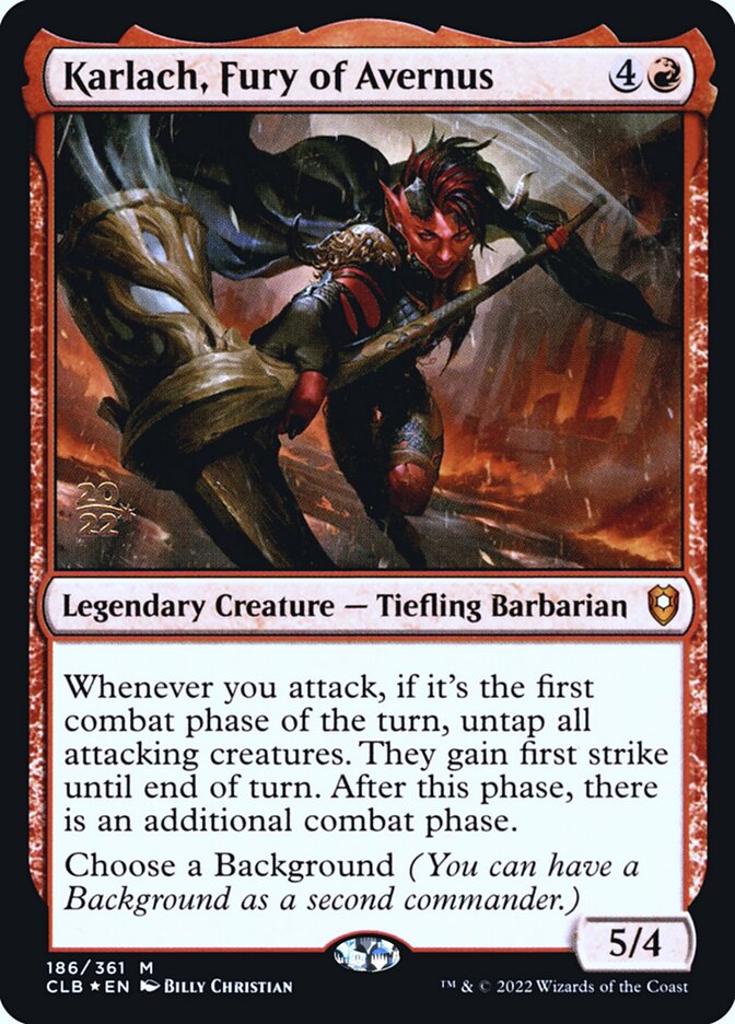 Magic the Gathering Card - Karlach, Fury of Avernus - MTG Circle