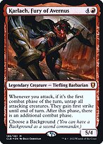 Magic the Gathering Card - Karlach, Fury of Avernus - MTG Circle