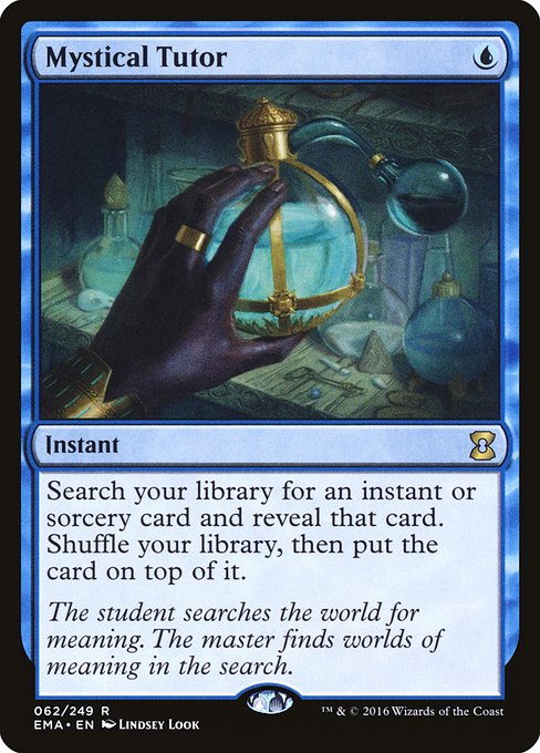 Magic the Gathering Card - Mystical Tutor - MTG Circle