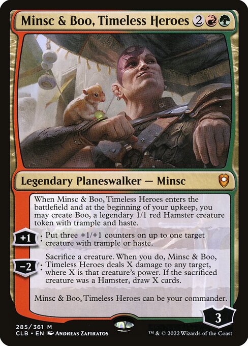 Magic the Gathering Card - Minsc & Boo, Timeless Heroes - MTG Circle