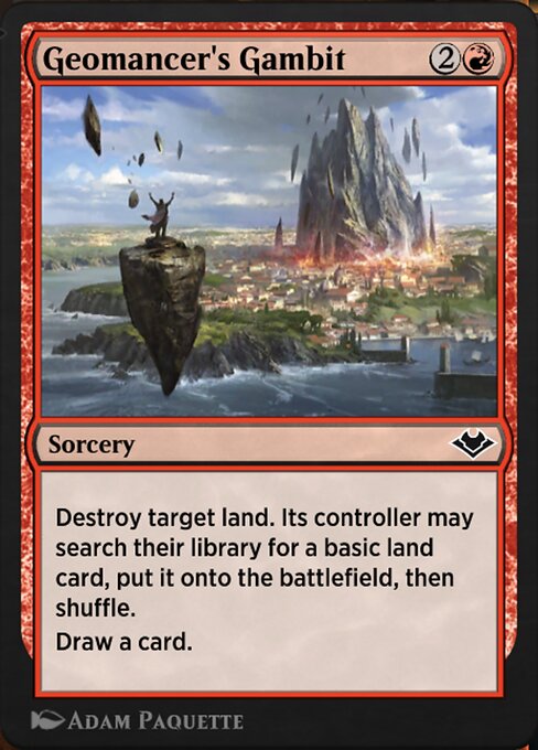 Magic the Gathering Card - Geomancer's Gambit - MTG Circle