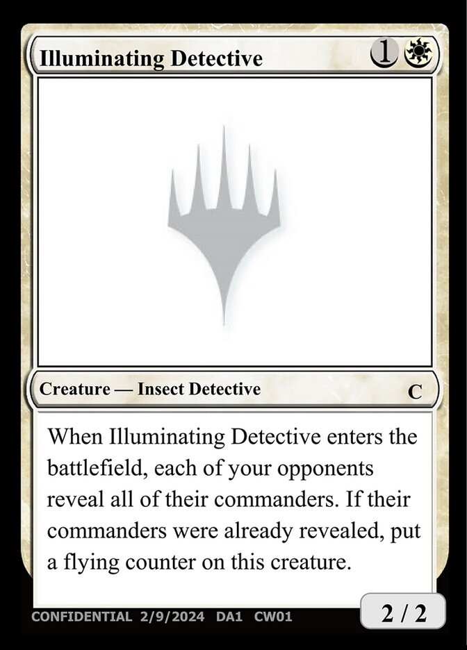 Magic the Gathering Card - Illuminating Detective - MTG Circle