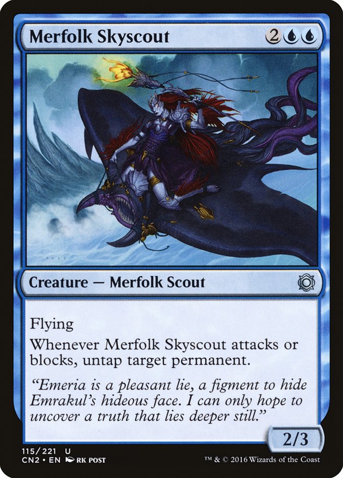 Magic the Gathering Card - Merfolk Skyscout - MTG Circle
