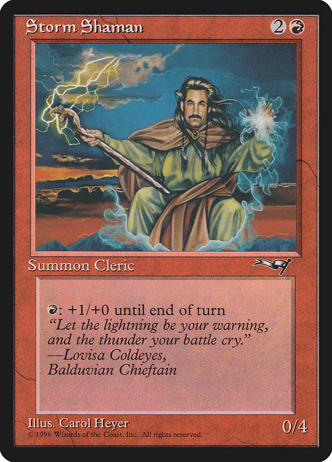 Magic the Gathering Card - Storm Shaman - MTG Circle