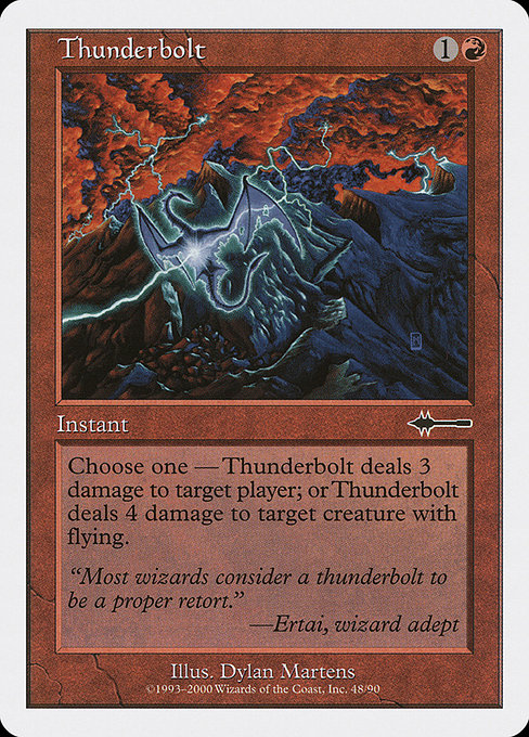 Magic the Gathering Card - Thunderbolt - MTG Circle