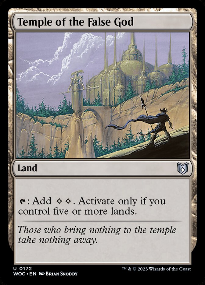 Magic the Gathering Card - Temple of the False God - MTG Circle