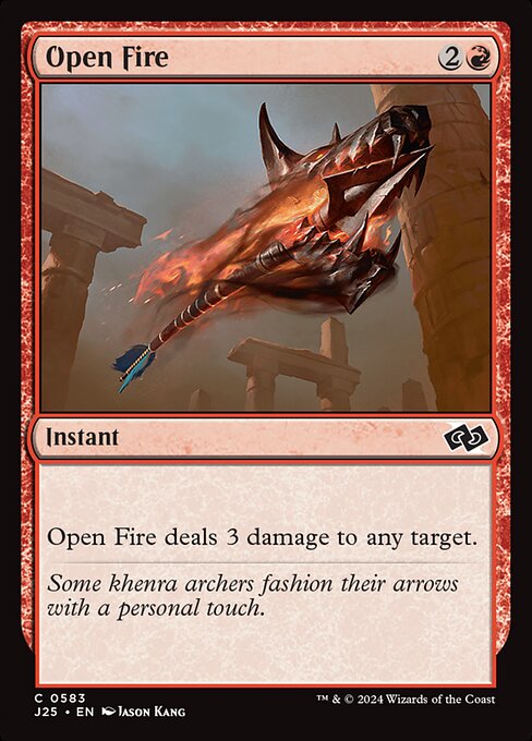 Magic the Gathering Card - Open Fire - MTG Circle
