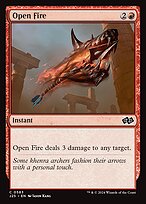 Magic the Gathering Card - Open Fire - MTG Circle