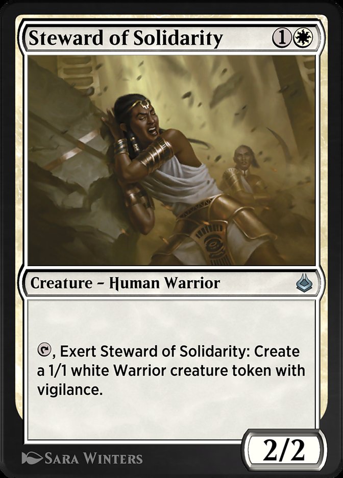 Magic the Gathering Card - Steward of Solidarity - MTG Circle