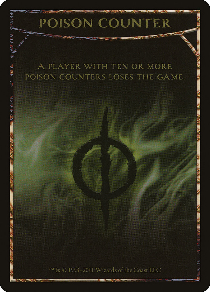 Magic the Gathering Card - Poison Counter - MTG Circle