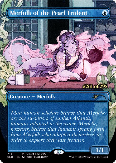 Magic the Gathering Card - Merfolk of the Pearl Trident - MTG Circle