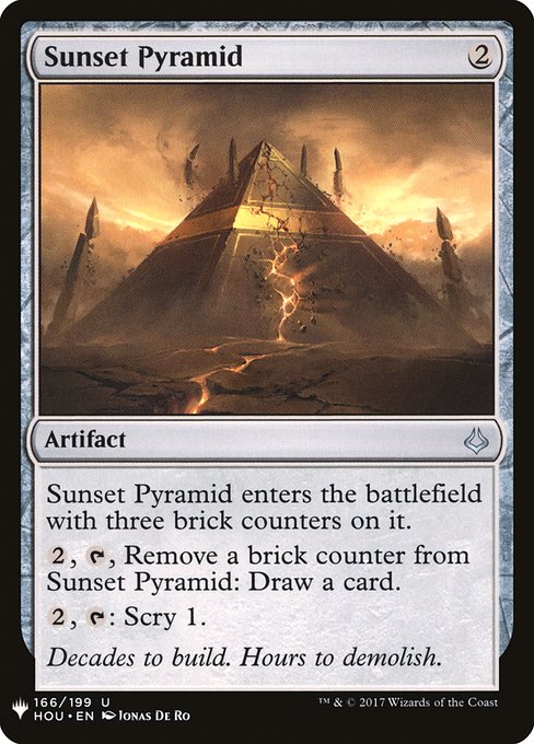 Magic the Gathering Card - Sunset Pyramid - MTG Circle