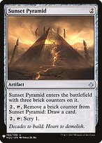 Magic the Gathering Card - Sunset Pyramid - MTG Circle
