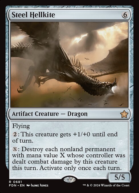 Magic the Gathering Card - Steel Hellkite - MTG Circle