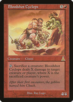 Magic the Gathering Card - Bloodshot Cyclops - MTG Circle