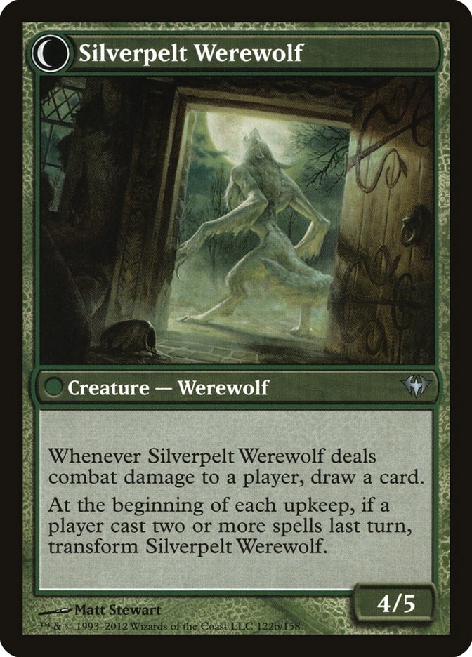 Magic the Gathering Card - Silverpelt Werewolf - MTG Circle