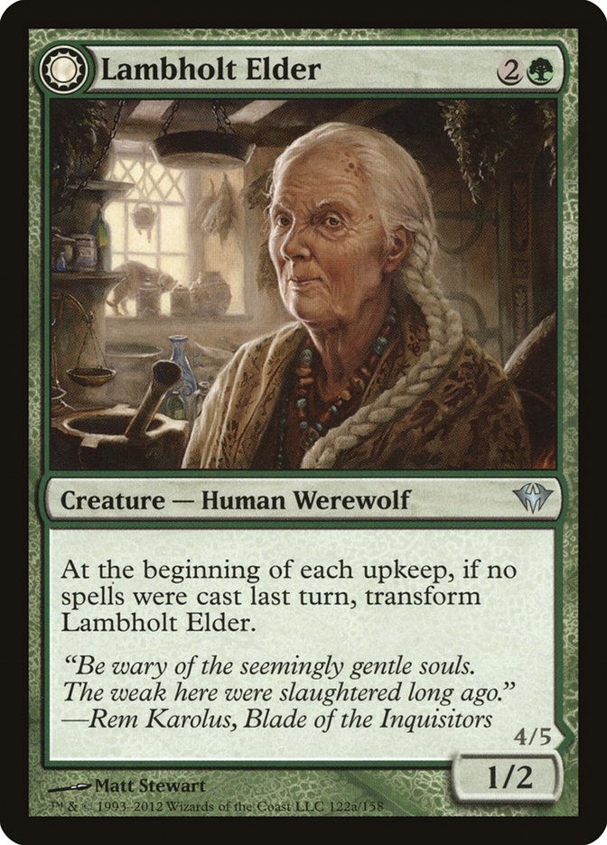 Magic the Gathering Card - Lambholt Elder - MTG Circle