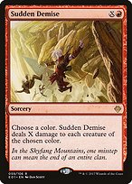 Magic the Gathering Card - Sudden Demise - MTG Circle