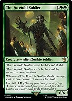 Magic the Gathering Card - The Foretold Soldier - MTG Circle