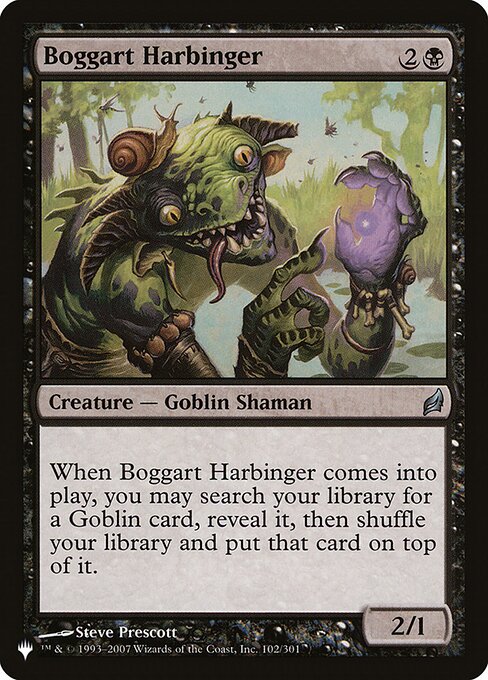 Magic the Gathering Card - Boggart Harbinger - MTG Circle