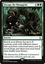 Magic the Gathering Card - Uncage the Menagerie - MTG Circle