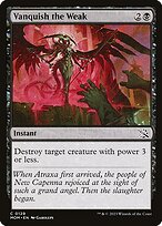 Magic the Gathering Card - Vanquish the Weak - MTG Circle