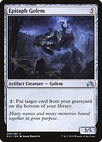 Magic the Gathering Card - Epitaph Golem - MTG Circle