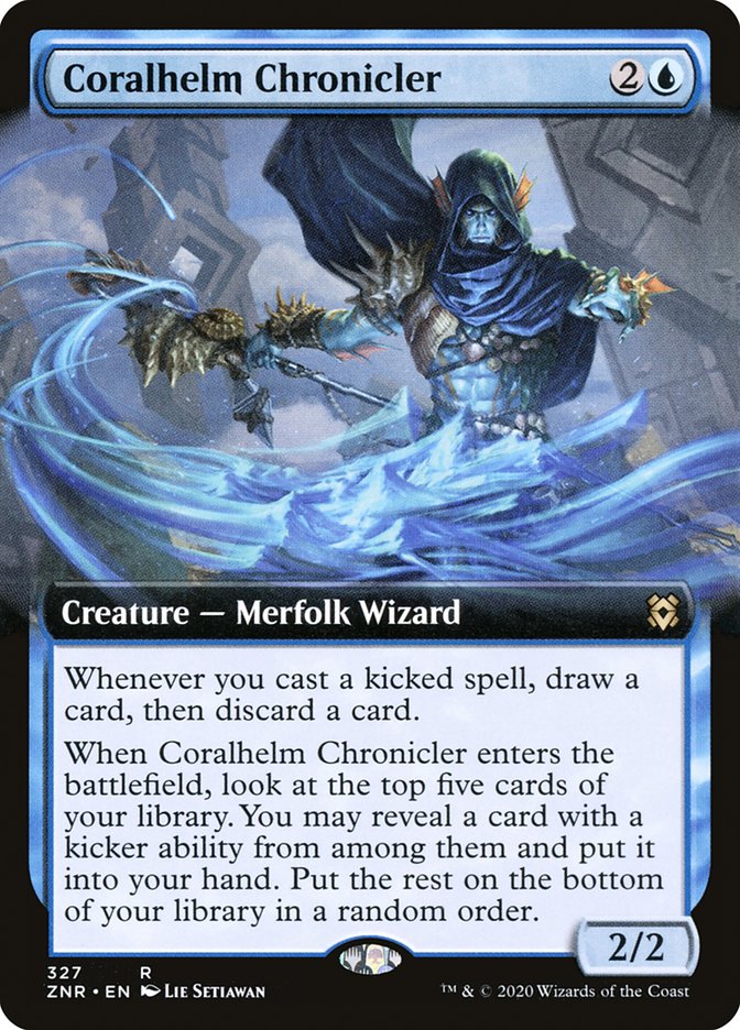 Magic the Gathering Card - Coralhelm Chronicler - MTG Circle