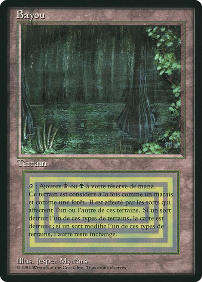 Magic the Gathering Card - Bayou - MTG Circle