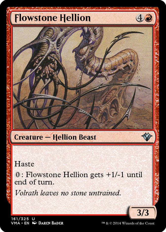 Magic the Gathering Card - Flowstone Hellion - MTG Circle