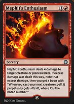 Magic the Gathering Card - Mephit's Enthusiasm - MTG Circle