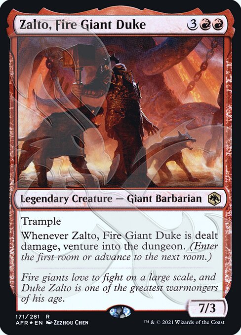 Magic the Gathering Card - Zalto, Fire Giant Duke - MTG Circle