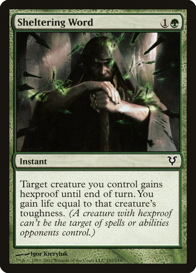 Magic the Gathering Card - Sheltering Word - MTG Circle