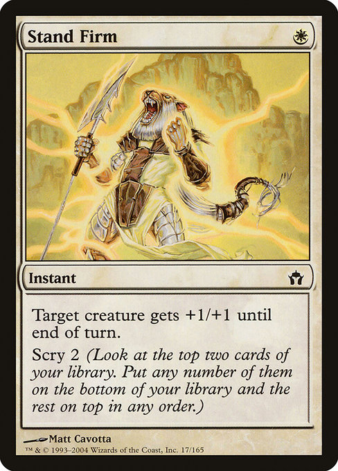 Magic the Gathering Card - Stand Firm - MTG Circle