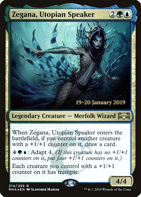Magic the Gathering Card - Zegana, Utopian Speaker - MTG Circle