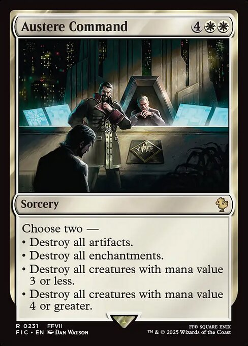 Magic the Gathering Card - Austere Command - MTG Circle