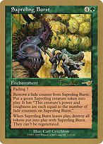 Magic the Gathering Card - Saproling Burst - MTG Circle