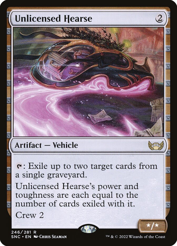 Magic the Gathering Card - Unlicensed Hearse - MTG Circle