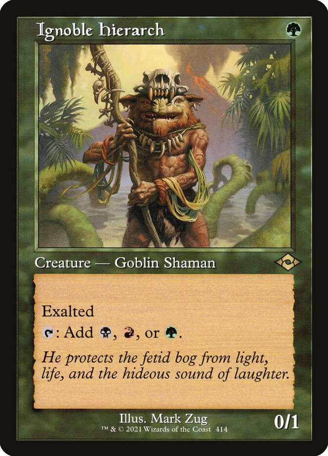 Magic the Gathering Card - Ignoble Hierarch - MTG Circle