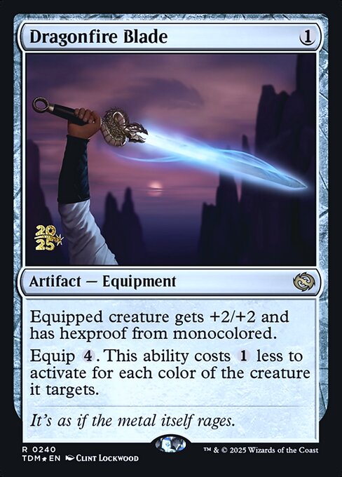 Magic the Gathering Card - Dragonfire Blade - MTG Circle