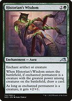 Magic the Gathering Card - Historian's Wisdom - MTG Circle