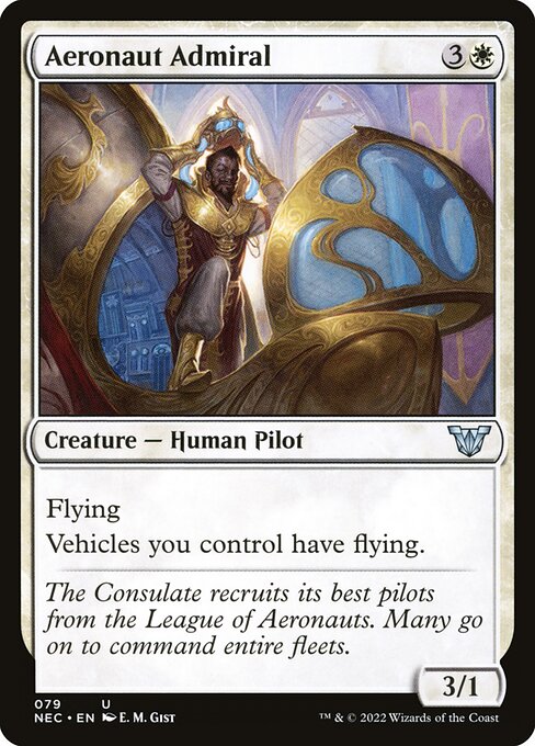 Magic the Gathering Card - Aeronaut Admiral - MTG Circle