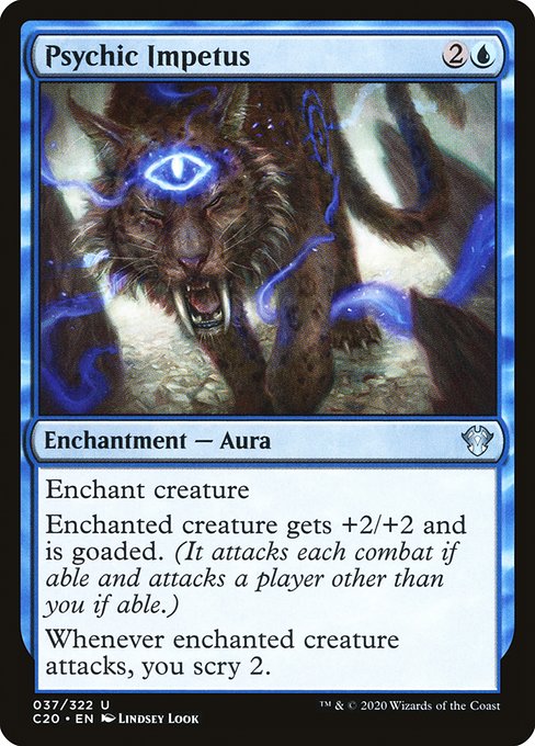 Magic the Gathering Card - Psychic Impetus - MTG Circle
