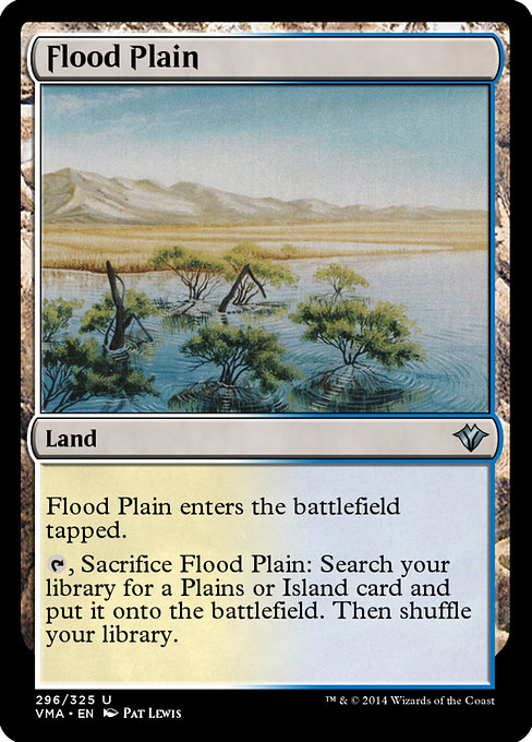 Magic the Gathering Card - Flood Plain - MTG Circle