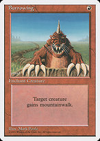Magic the Gathering Card - Burrowing - MTG Circle