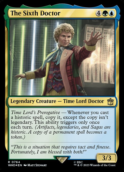 Magic the Gathering Card - The Sixth Doctor - MTG Circle