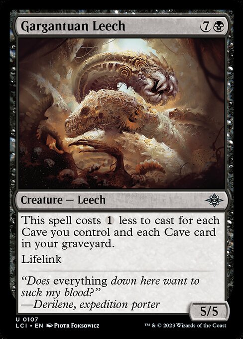 Magic the Gathering Card - Gargantuan Leech - MTG Circle