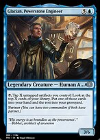 Magic the Gathering Card - Glacian, Powerstone Engineer - MTG Circle